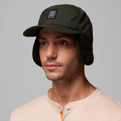 Columbia Hats Landroamer Baseball Cap with Earflaps - Dark Green