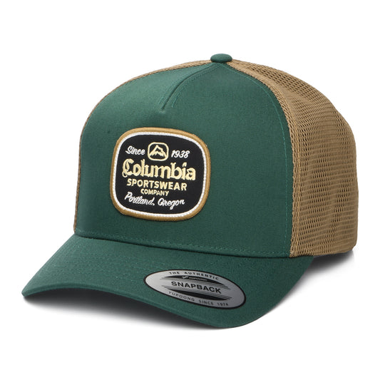 Columbia Hats Beer Label Road Ready Trucker Cap - Green