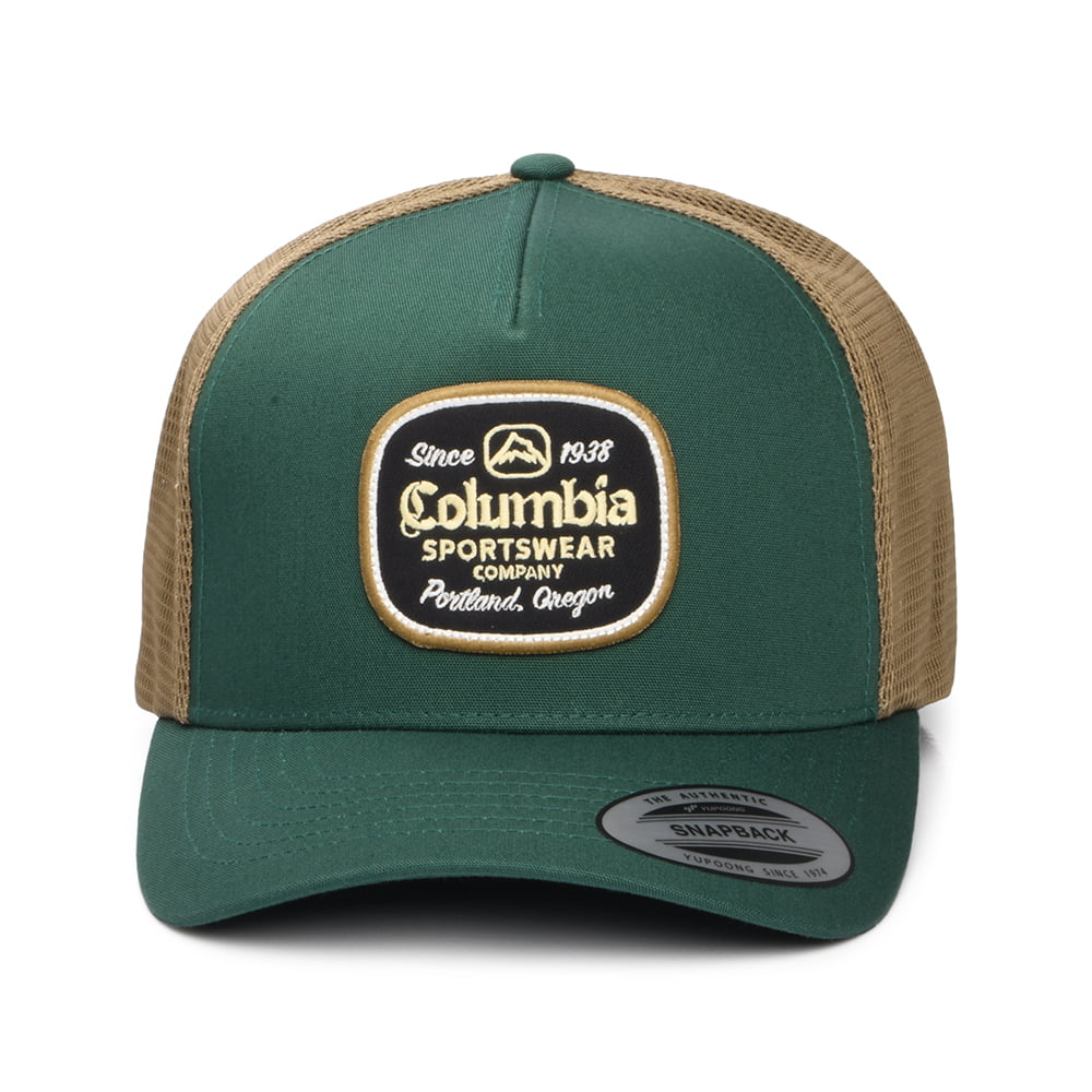 Columbia Hats Beer Label Road Ready Trucker Cap - Green