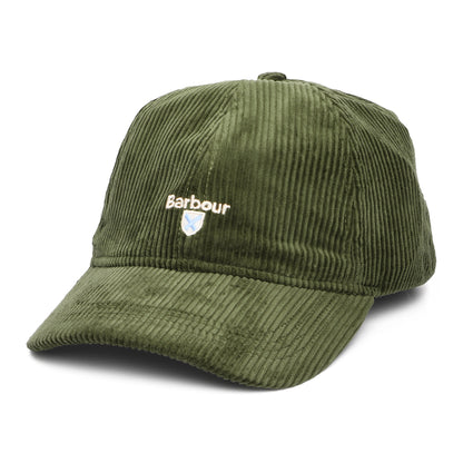 Barbour Hats Preston Corduroy Baseball Cap - Olive