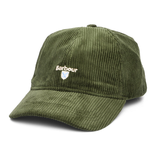 Barbour Hats Preston Corduroy Baseball Cap - Olive
