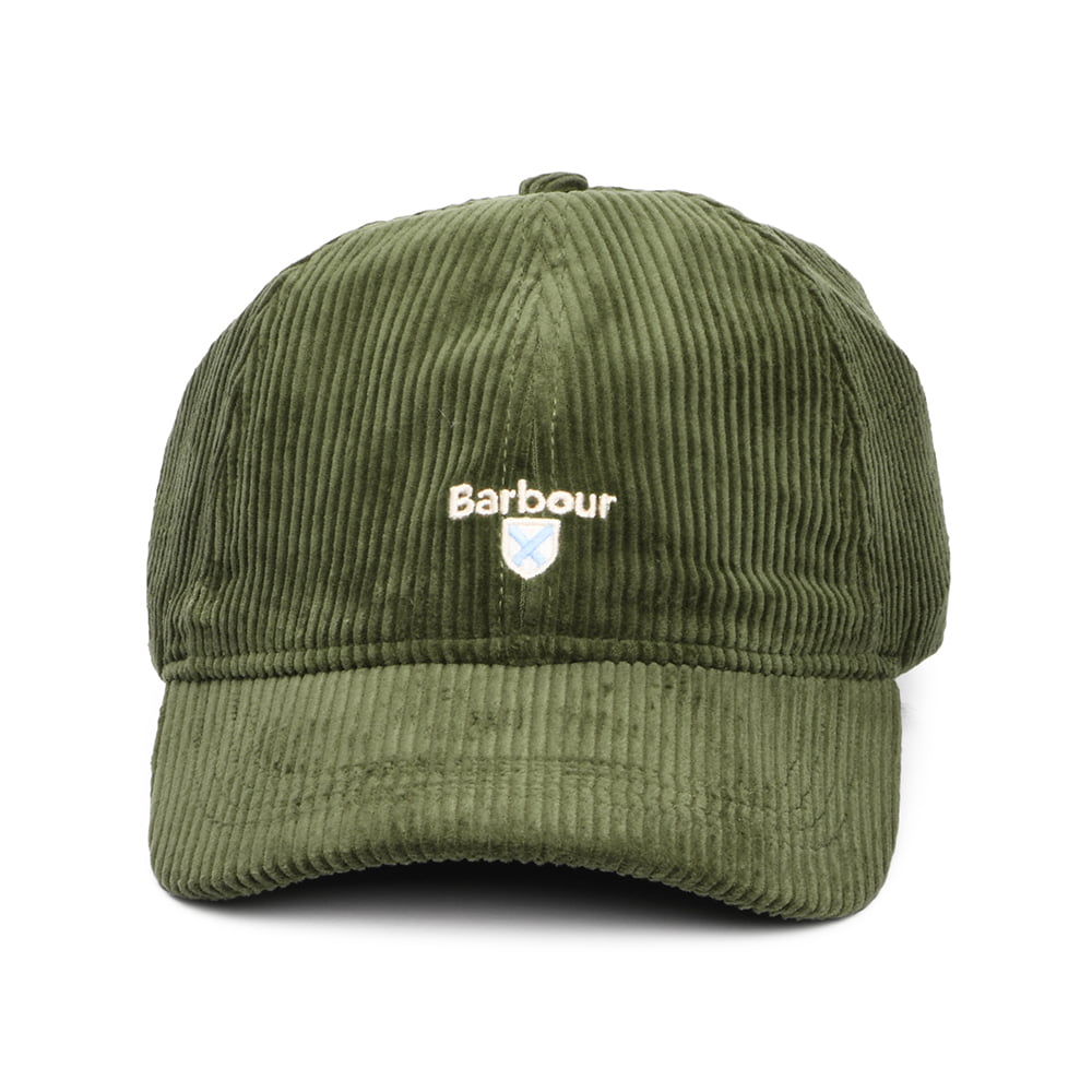 Barbour Hats Preston Corduroy Baseball Cap - Olive