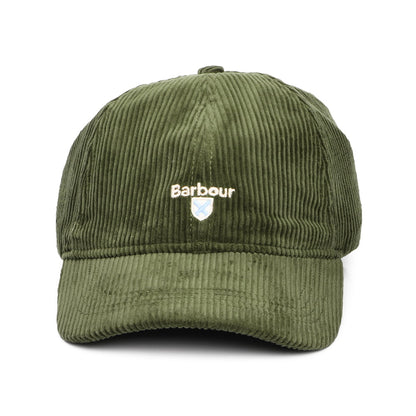 Barbour Hats Preston Corduroy Baseball Cap - Olive