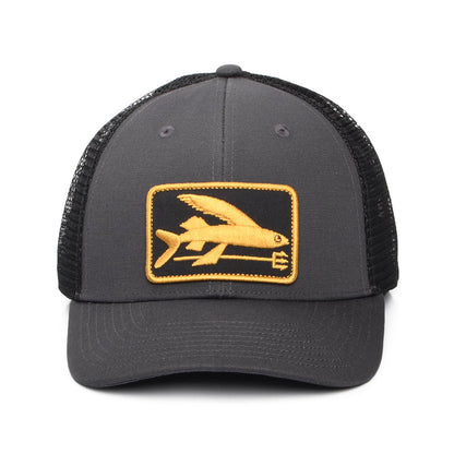 Patagonia Hats Flying Fish LoPro Trucker Cap - Grey-Black