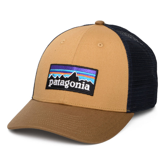 Patagonia Hats P-6 Logo Organic Cotton LoPro Trucker Cap - Tan-Navy