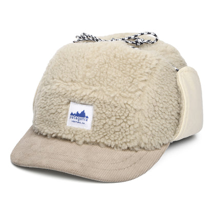 Patagonia Hats Range Pile Fleece 5 Panel Cap With Earflaps - Beige