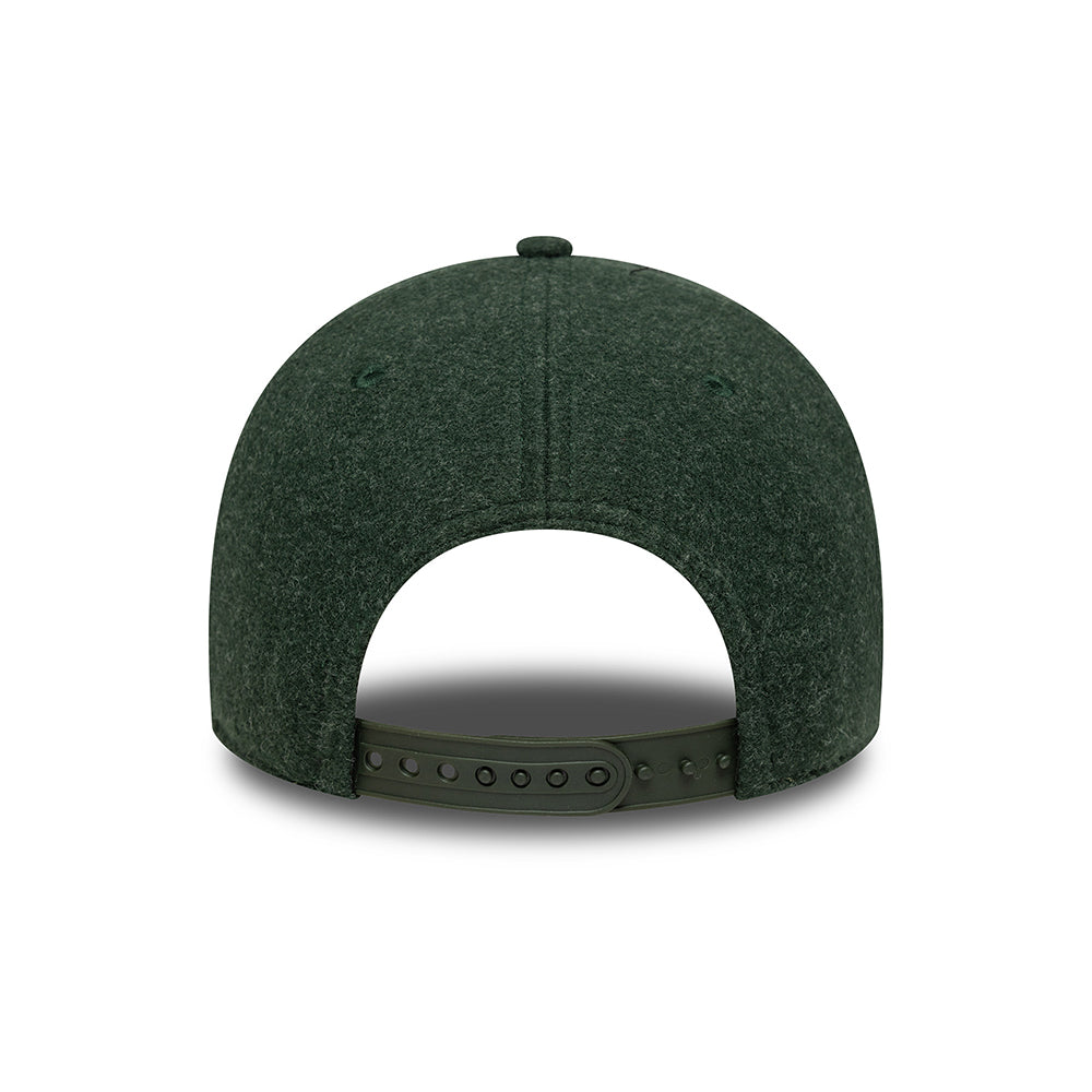 New Era 9FORTY L.A. Dodgers Baseball Cap - MLB Melton - Dark Green-White