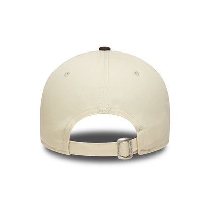 New Era 9FORTY L.A. Dodgers Baseball Cap - MLB Side Patch - Cream-Brown