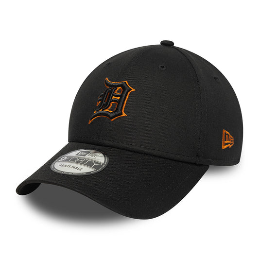 New Era 9FORTY Detroit Tigers Baseball Cap - MLB Team Outline - Black-Toffee