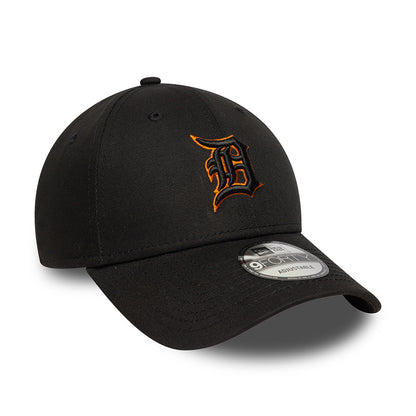 New Era 9FORTY Detroit Tigers Baseball Cap - MLB Team Outline - Black-Toffee