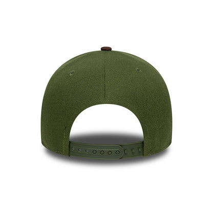 New Era 9FORTY L.A. Dodgers A-Frame Snapback Cap - MLB Suede Visor - Moss-Brown