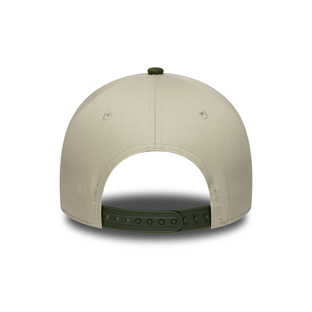 New Era 9FORTY A-Frame Snapback Cap - NE Camo Patch - Stone-Camo
