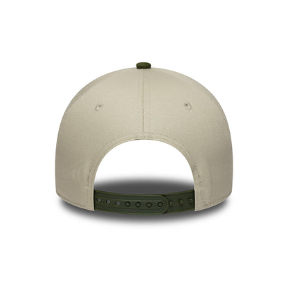 New Era 9FORTY A-Frame Snapback Cap - NE Camo Patch - Stone-Camo