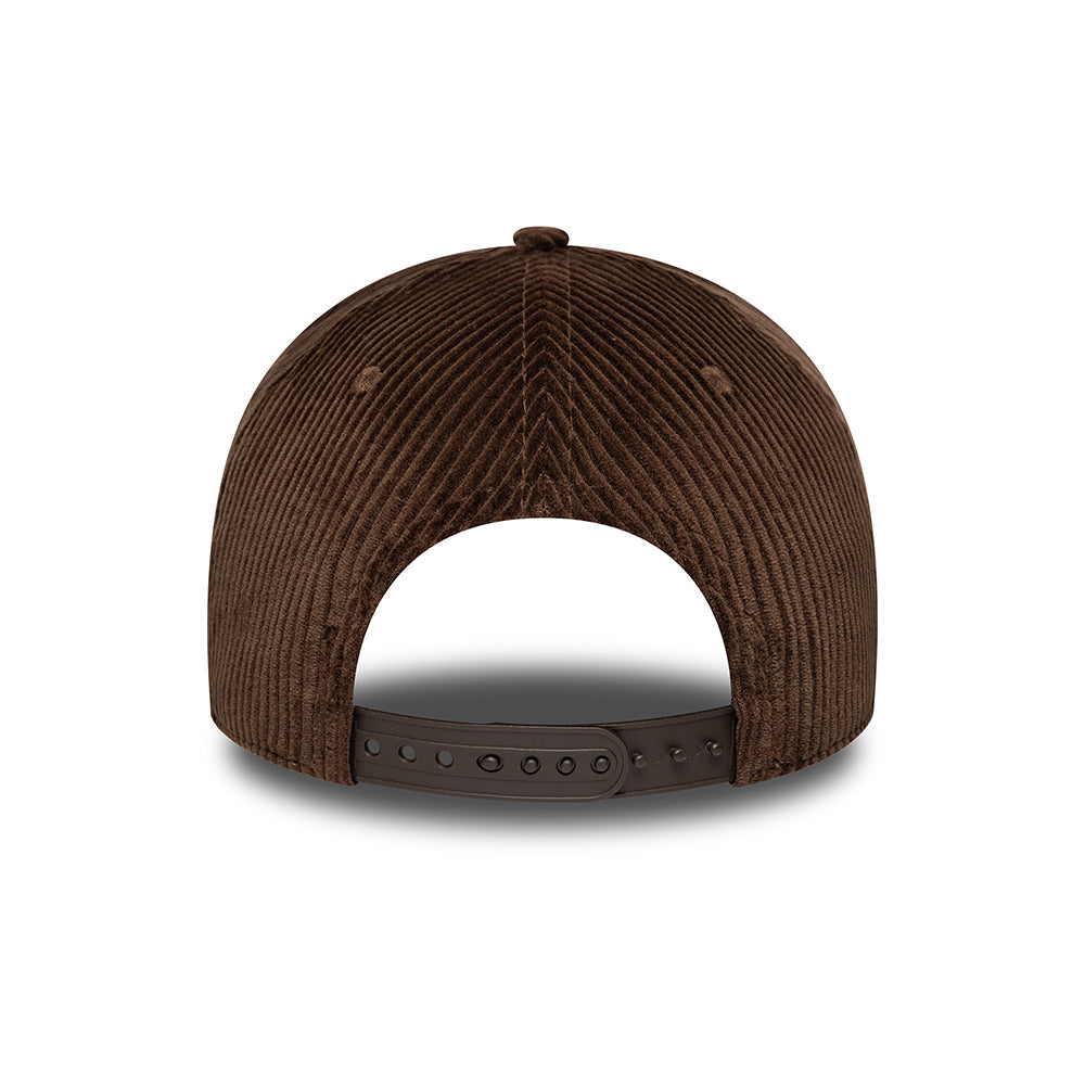 New Era 9FORTY A-Frame Snapback Cap - NE Patch Cord - Brown