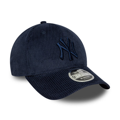 New Era 9FORTY M-Crown New York Yankees Baseball Cap - MLB Cord XXV - Navy Blue