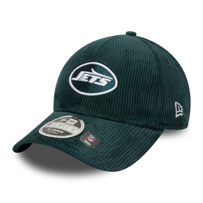 New Era 9FORTY M-Crown New York Jets Baseball Cap - NFL Cord - Deep Turquoise