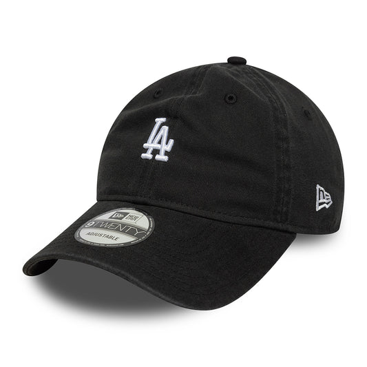 New Era 9TWENTY L.A. Dodgers Baseball Cap - MLB Mini Washed - Black-White