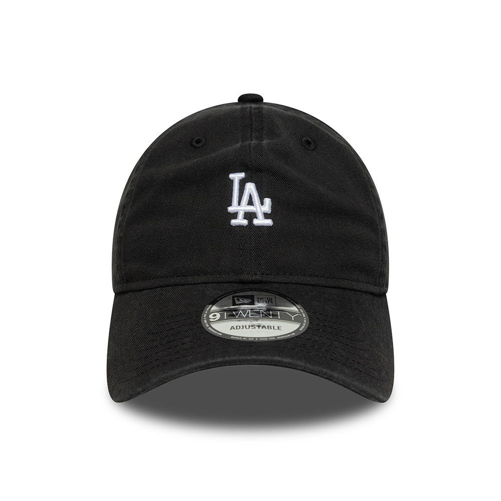 New Era 9TWENTY L.A. Dodgers Baseball Cap - MLB Mini Washed - Black-White