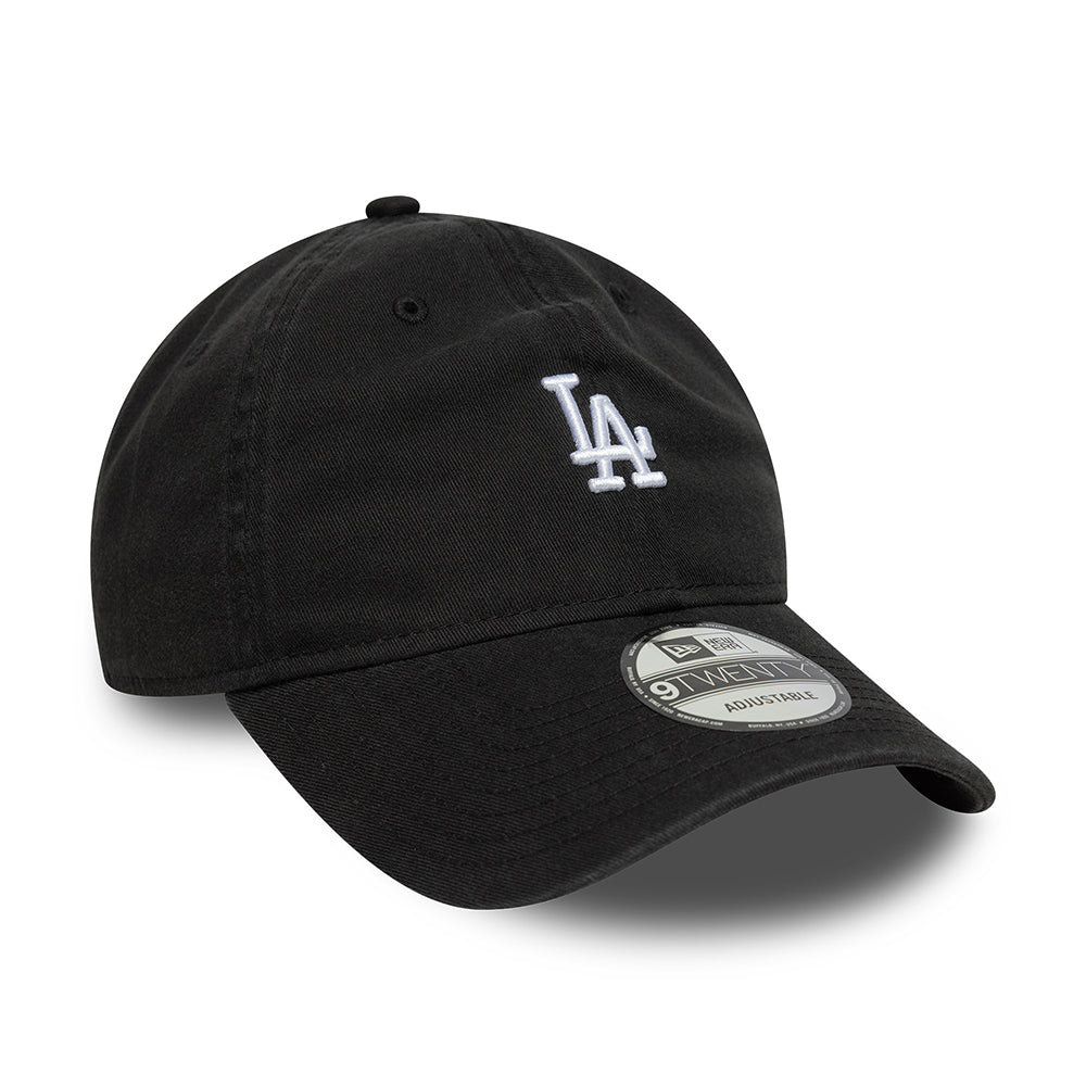 New Era 9TWENTY L.A. Dodgers Baseball Cap - MLB Mini Washed - Black-White