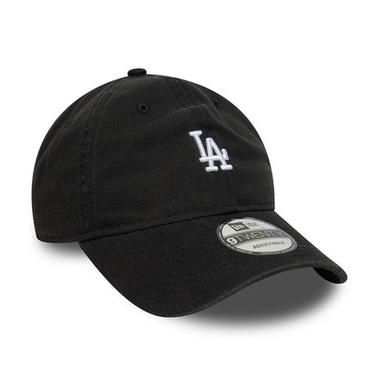 New Era 9TWENTY L.A. Dodgers Baseball Cap - MLB Mini Washed - Black-White