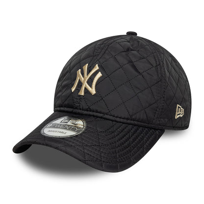 New Era 9TWENTY New York Yankees Baseball Cap - MLB Quilted - Black-Stone