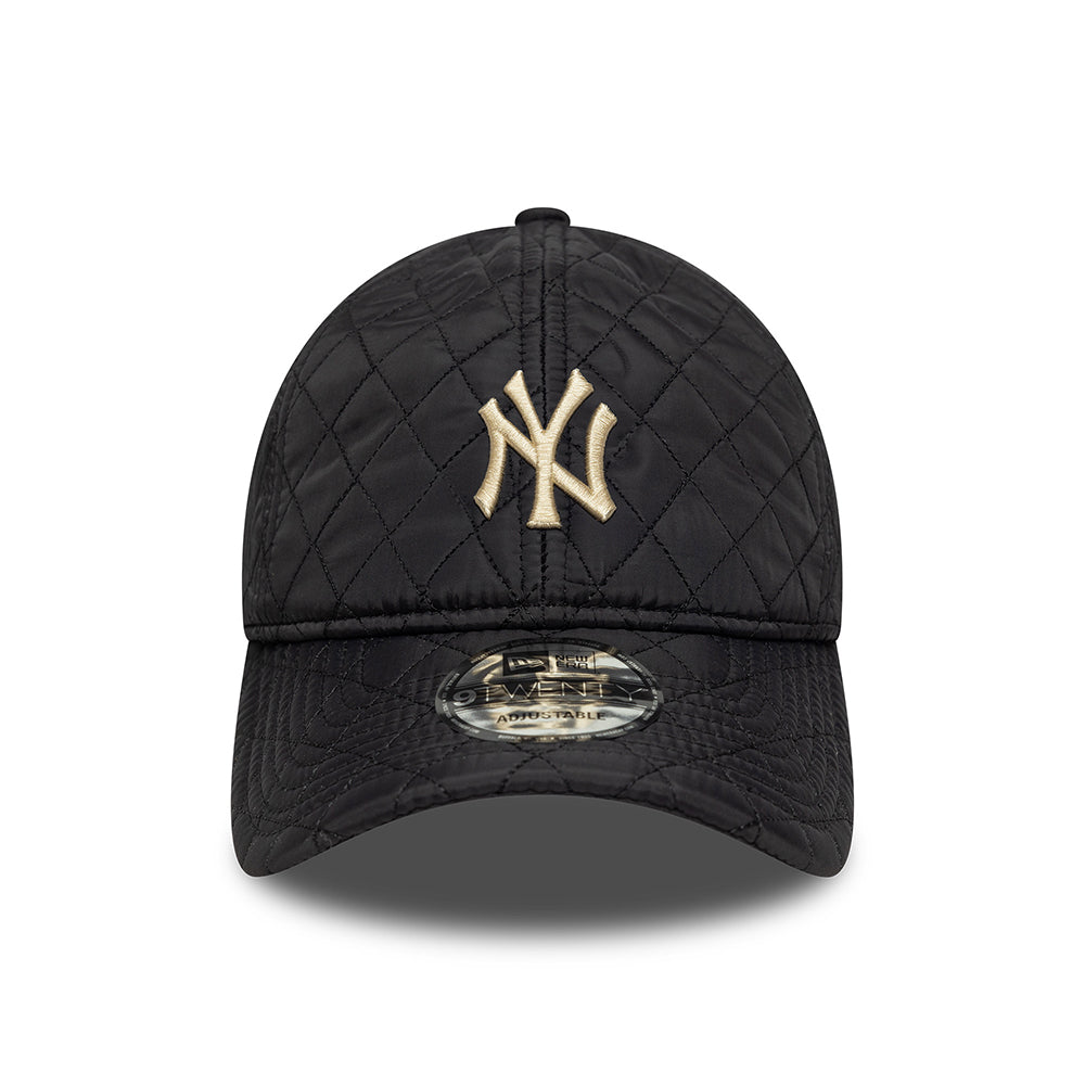 New Era 9TWENTY New York Yankees Baseball Cap - MLB Quilted - Black-Stone