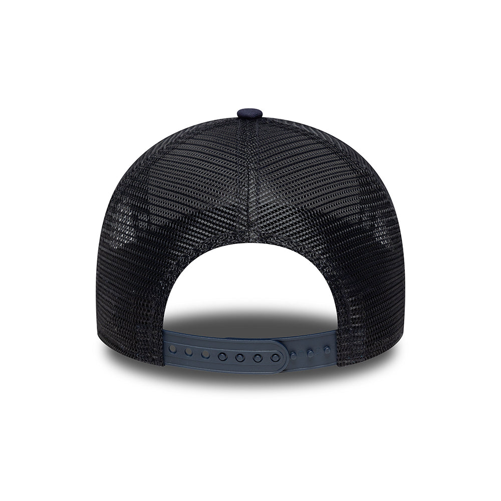 New Era A-Frame Trucker Cap - NE Patch - Navy Blue