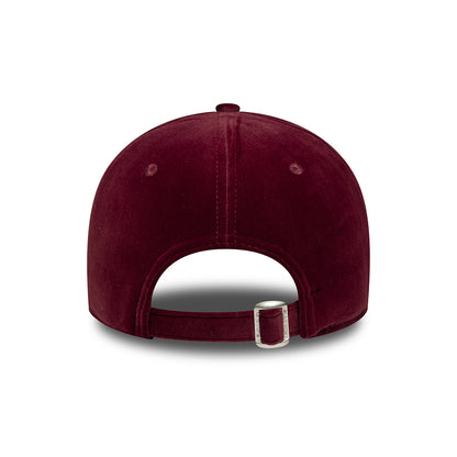 New Era Womens 9FORTY L.A. Dodgers Baseball Cap - MLB Velour Midi - Burgundy