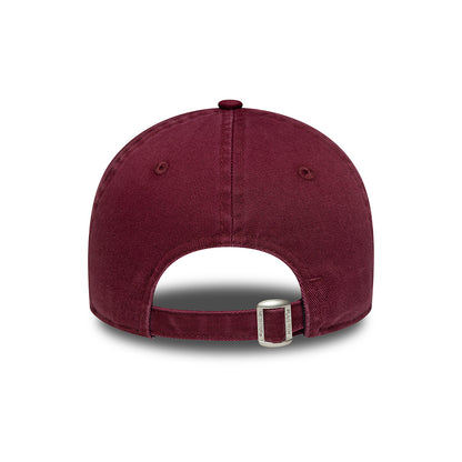 New Era Womens 9TWENTY L.A. Dodgers Baseball Cap - MLB Boucle - Burgundy-Cream