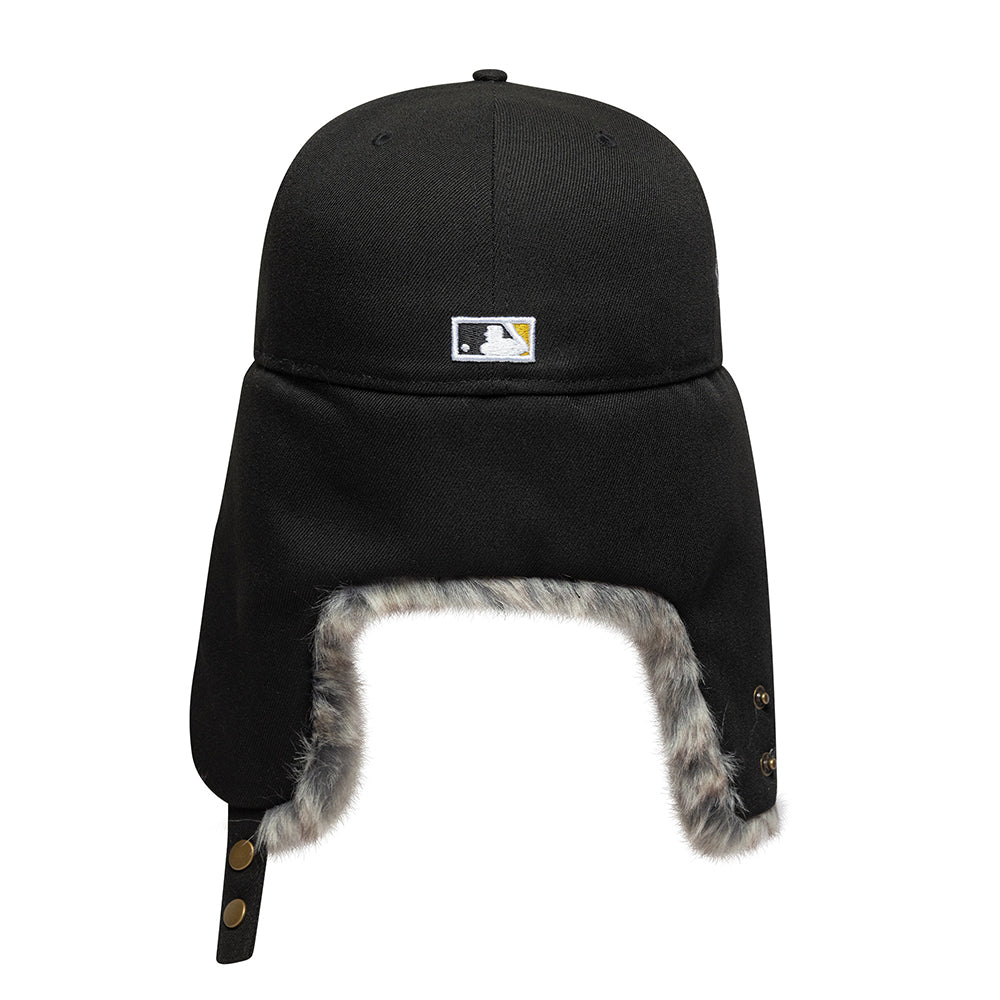 New Era 59FIFTY New York Yankees Baseball Cap with Earflaps - MLB World Series Dogear - Black