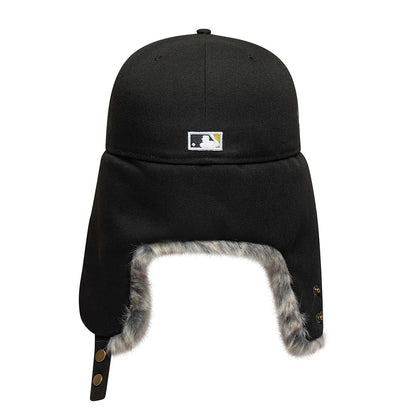 New Era 59FIFTY New York Yankees Baseball Cap with Earflaps - MLB World Series Dogear - Black