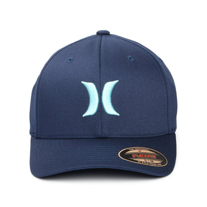 Hurley Hats One & Only Flexfit Baseball Cap - Navy-Aqua