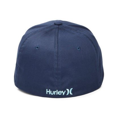Hurley Hats One & Only Flexfit Baseball Cap - Navy-Aqua