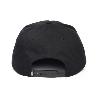 Vans Hats Drop V Logo Curved Brim Snapback Cap - Black-White