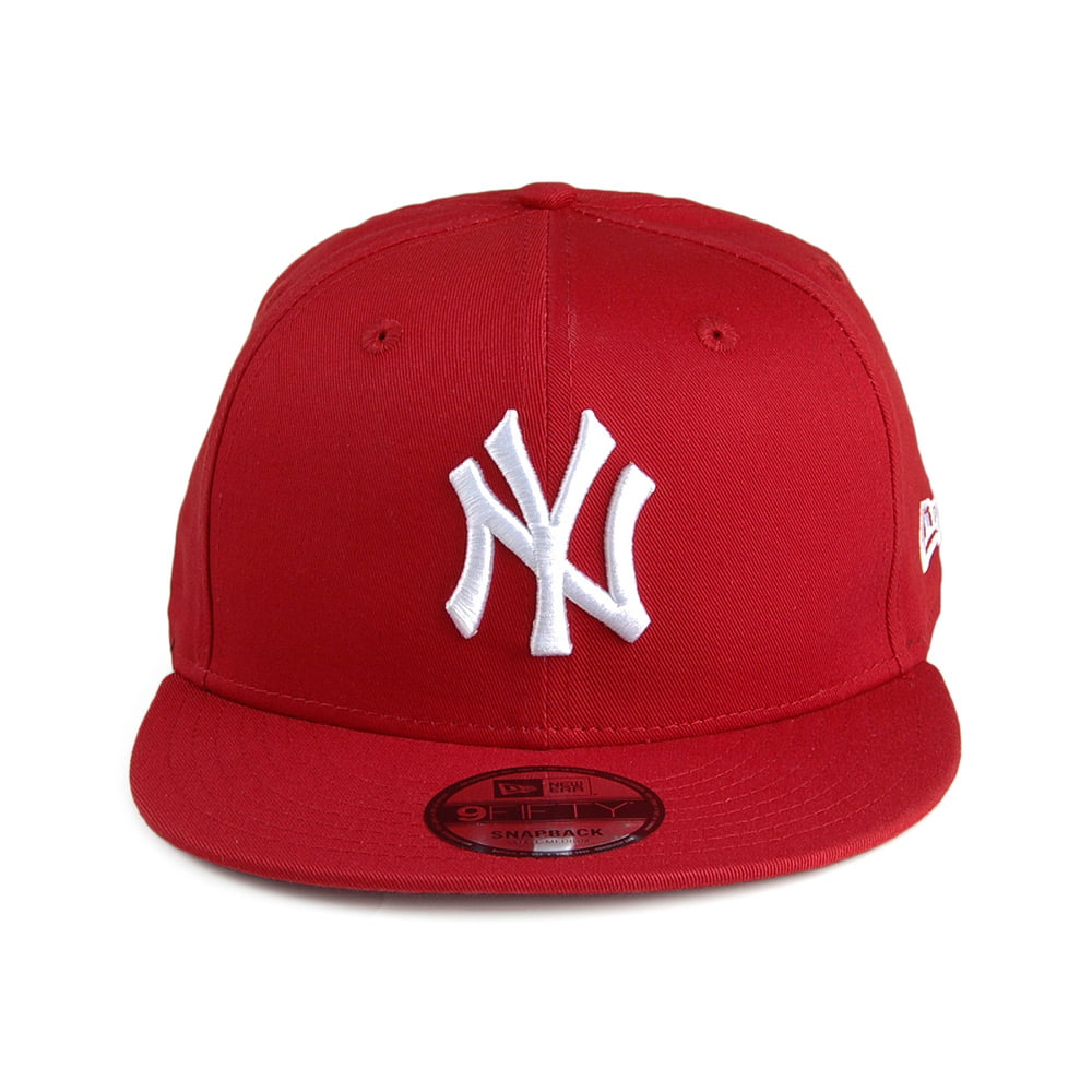 New Era 9FIFTY New York Yankees Baseball Cap - MLB League Essential - Scarlet-White