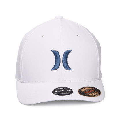 Hurley Hats H2O-Dri One & Only Flexfit Baseball Cap - White-Slate Blue