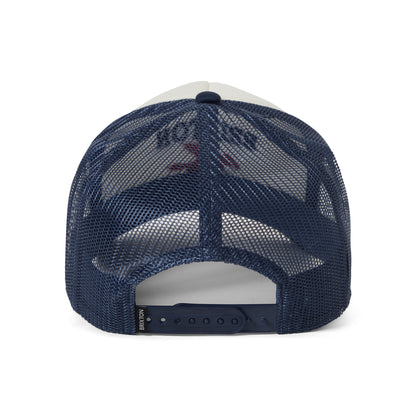 Brixton Hats Pegasus NetPlus MP Trucker Cap - White-Navy