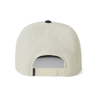 Brixton Hats Oath III Snapback Cap - Off White-Midnight Blue