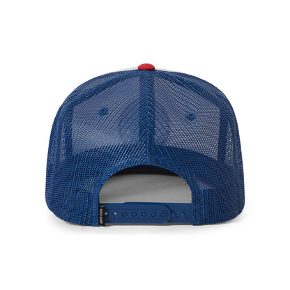 Brixton Hats Oath MP Trucker Cap - White-Red-Blue