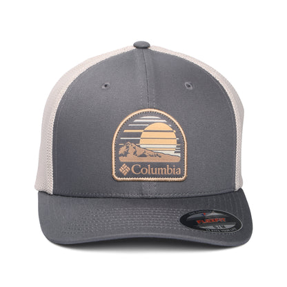 Columbia Hats Peaceful Perspective Flexfit Trucker Cap - Dark Grey-Stone