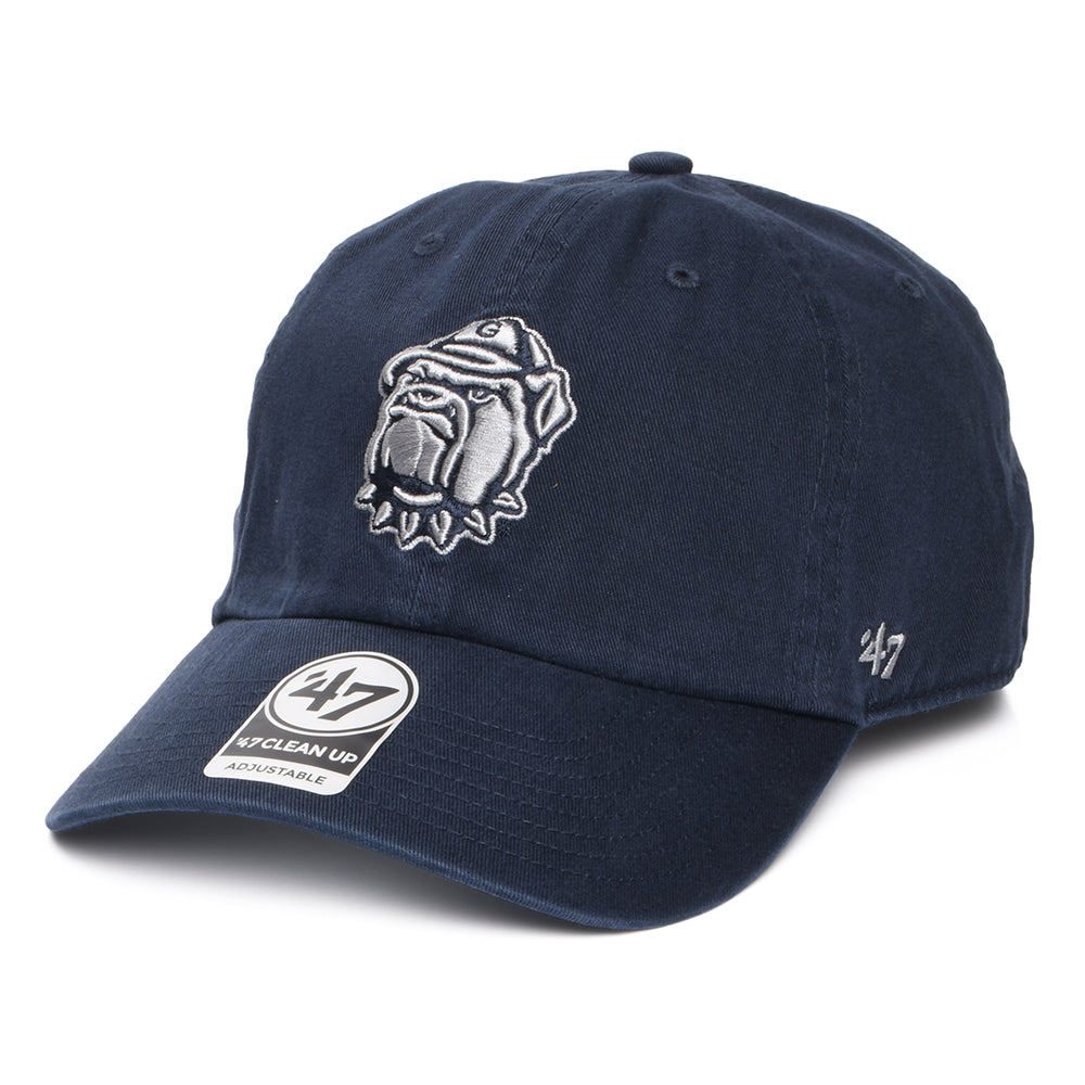 47 Brand Georgetown Hoyas Baseball Cap - NCAA Clean Up - Navy Blue
