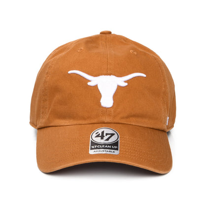 47 Brand Texas Longhorns Baseball Cap - NCAA Clean Up - Burnt Orange