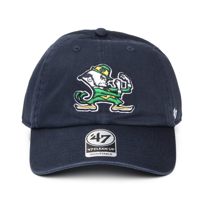 47 Brand Notre Dame Baseball Cap - NCAA Clean Up - Navy Blue