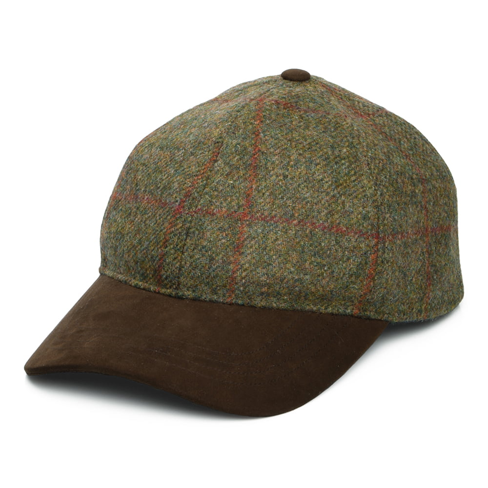 Failsworth Hats Newbury Water Repellent British Wool Baseball Cap - Olive-Brown
