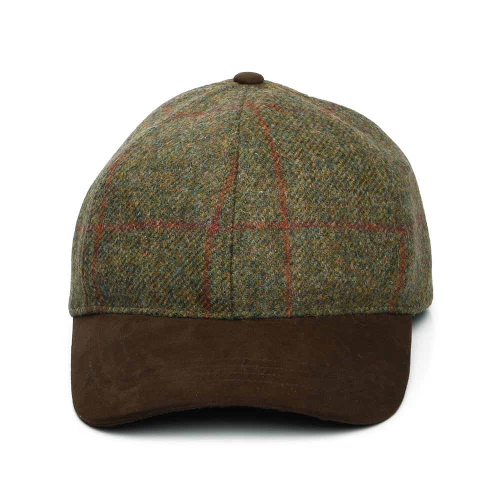Failsworth Hats Newbury Water Repellent British Wool Baseball Cap - Olive-Brown