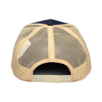 Stetson Hats Cowboy Coffee Trucker Cap - Navy-Olive-Off White