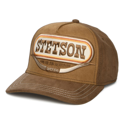 Stetson Hats Buffalo Horn Snapback Cap - Brown