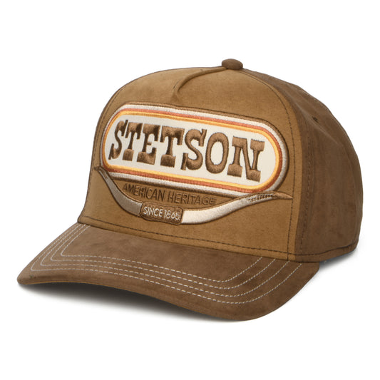 Stetson Hats Buffalo Horn Snapback Cap - Brown