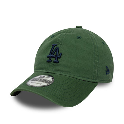 New Era 9TWENTY L.A. Dodgers Baseball Cap - MLB Washed Script - Green-Navy