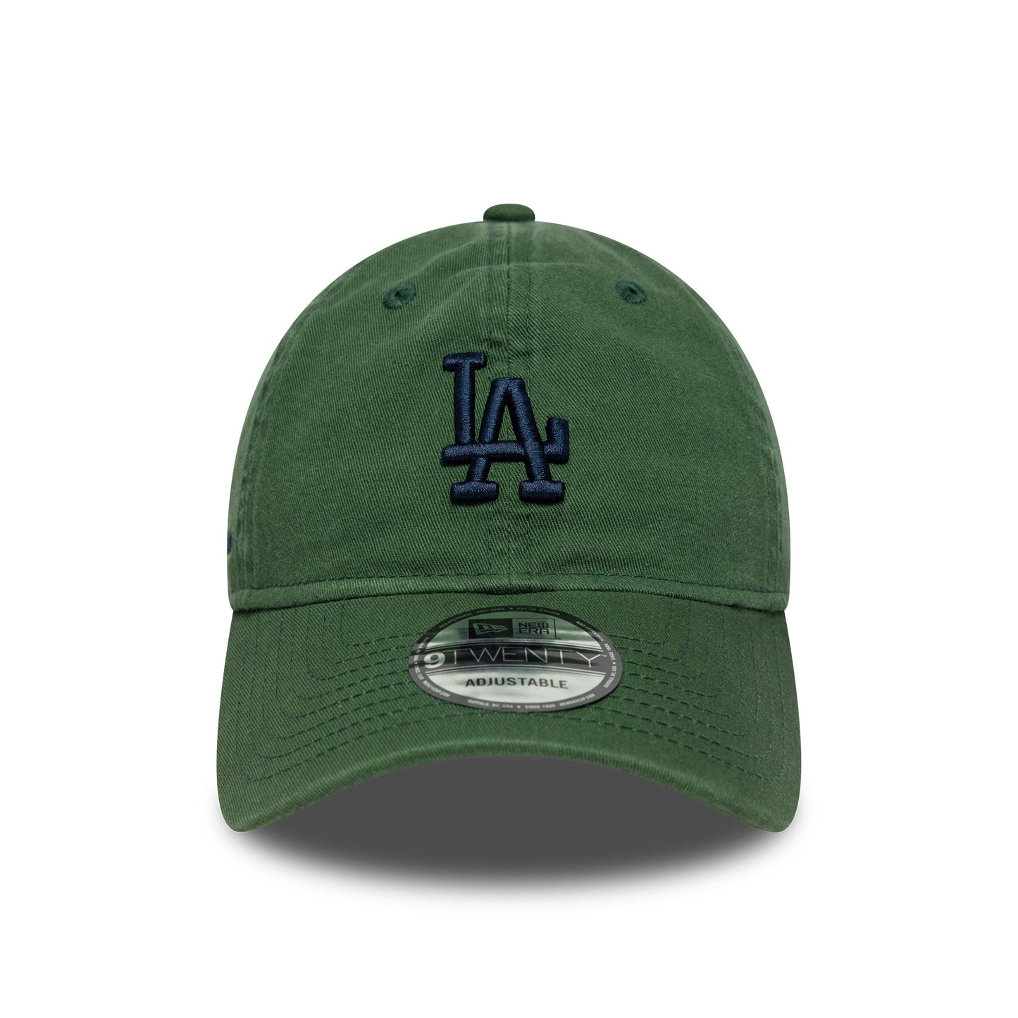 New Era 9TWENTY L.A. Dodgers Baseball Cap - MLB Washed Script - Green-Navy